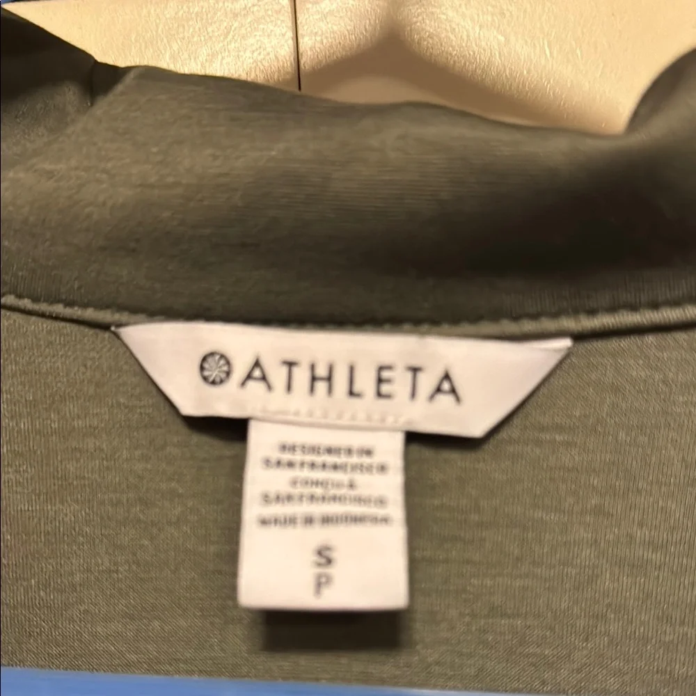 Athleta Green Long Sleeve Midi Dress - Picture 3 of 8